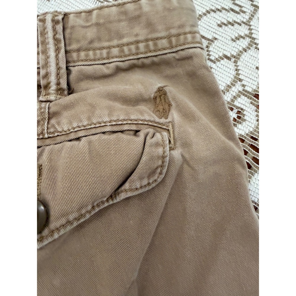 Polo Ralph Lauren Mens Tan Khaki Chino Shorts Size 30 Flat Front Cotton Twill